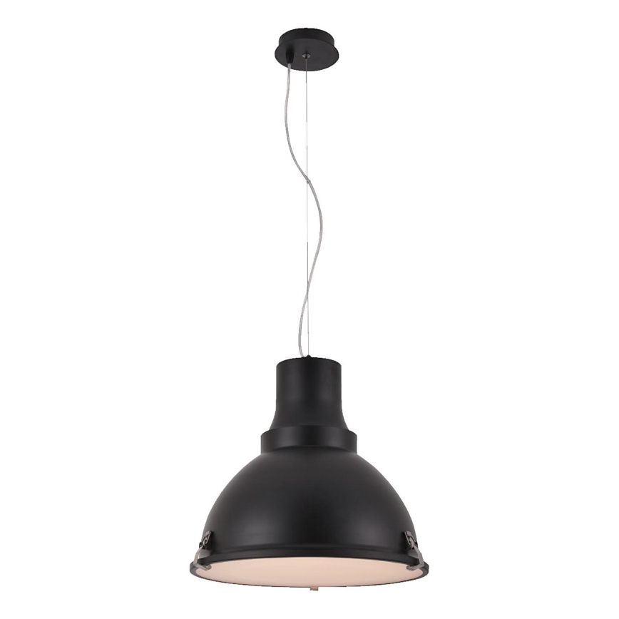 Lampa wisząca INDUSTRY na przewodzie 1xE27/60W/230V czarna