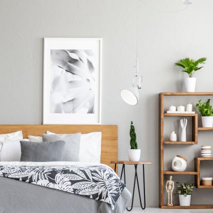 Lampa wisząca na linkę IRMA 1xE14/28W/230V biała