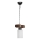 Lampa wisząca JASMIN 1xE27/40W/230V brązowa/biała