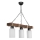 Lampa wisząca JASMIN 3xE27/40W/230V brązowy/biały