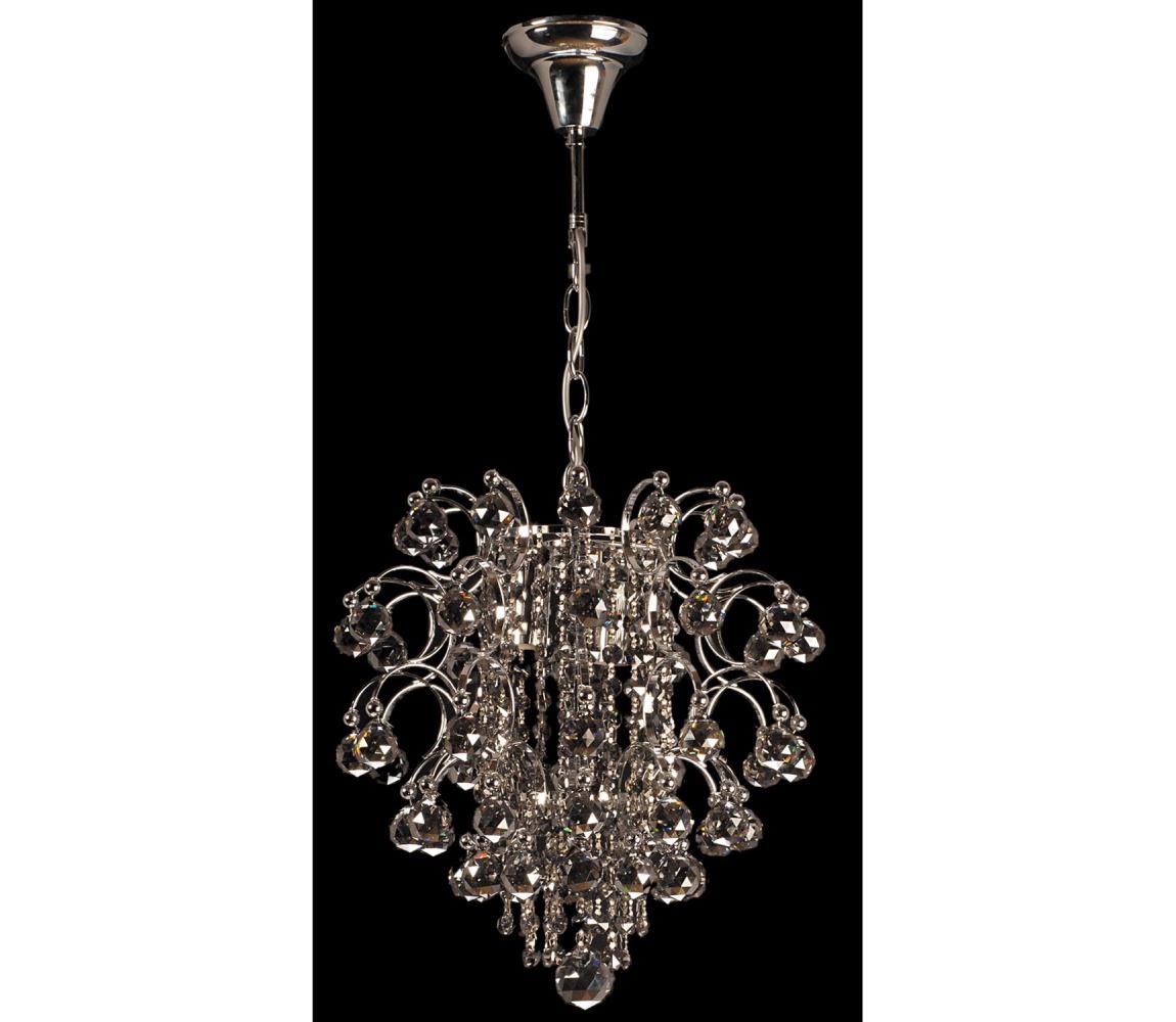 Lampa wisząca kryształowa 3xE14/10W W-11904-3 CR+SM