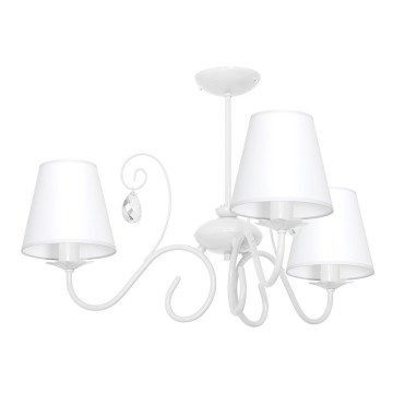 Lampa wisząca LAURA 3xE14/60W/230V biała