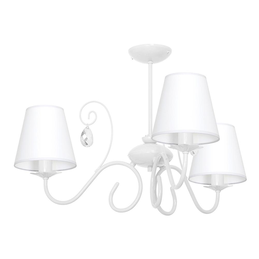 Lampa wisząca LAURA 3xE14/60W/230V biała