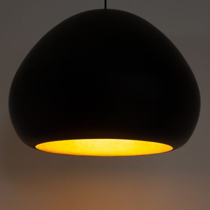 Lampa wisząca na linkę LAVA 1xE27/15W/230V czarna/złota