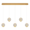 Lampa wisząca LED CREMONA 5xLED/5W/230V 3000K złota