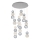 Lampa wisząca LED CREMONA LED/51W/230V 3000K matowy chrom