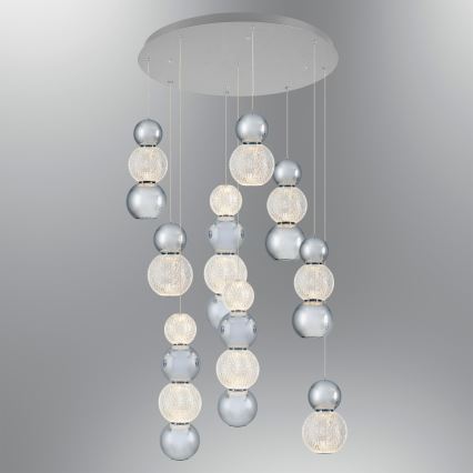 Lampa wisząca LED CREMONA LED/51W/230V 3000K matowy chrom