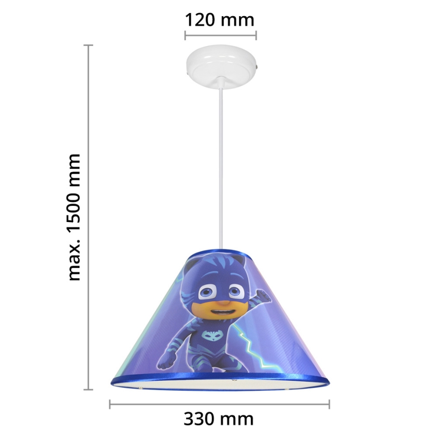 Lampa wisząca LED dla dzieci PJ MASK 1xE27/40W/230V