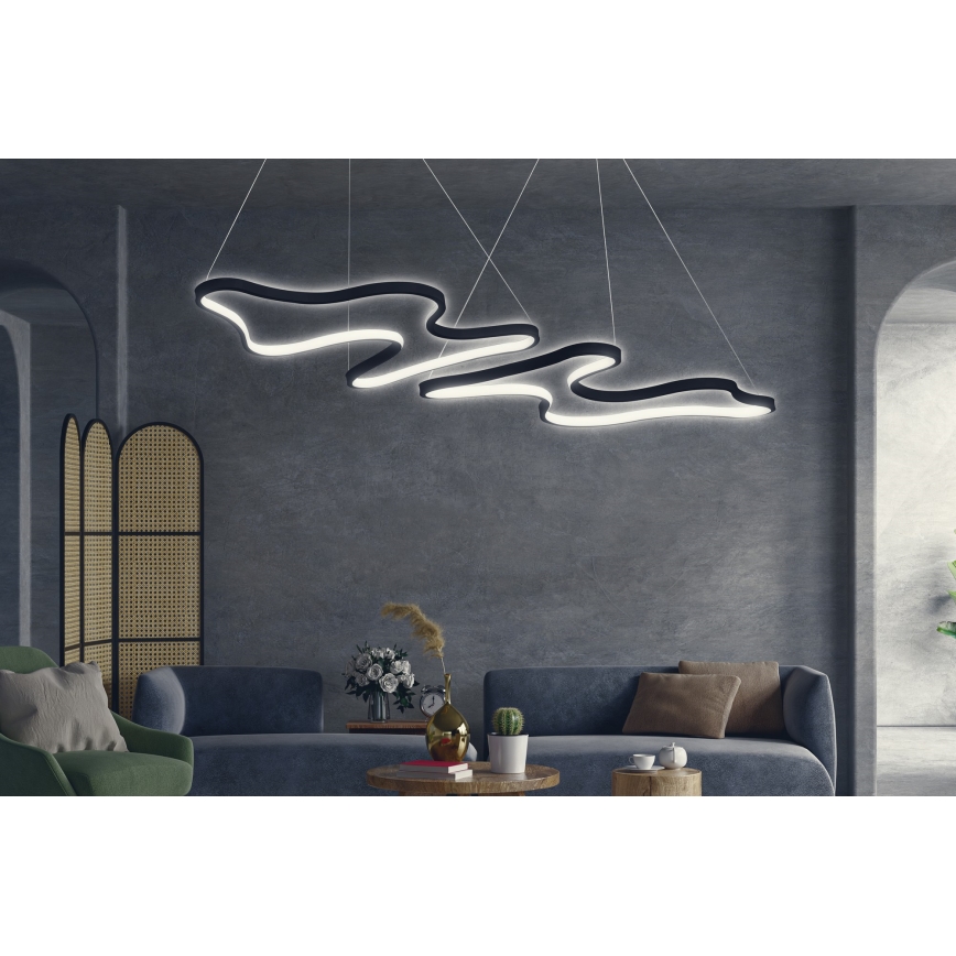 Lampa wisząca LED DUPLE ARTISAN LED/80W/230V 6500K czarna