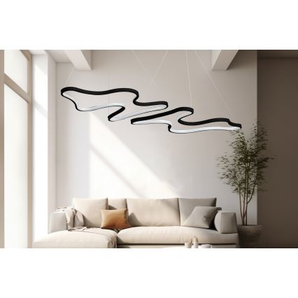 Lampa wisząca LED DUPLE ARTISAN LED/80W/230V 6500K czarna
