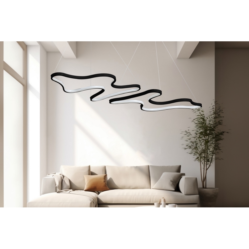 Lampa wisząca LED DUPLE ARTISAN LED/80W/230V 6500K czarna