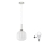 Lampa wisząca LED HARMA 1xE27/60W/230V o średnicy 20 cm w matowym chromie/białym