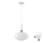 Lampa wisząca LED HARMA 1xE27/60W/230V średnica 30 cm matowe chrom/biały