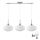 Lampa wisząca LED HARMA 3xE27/60W/230V matowe chrom/biała