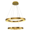 Lampa wisząca LED JESI LED/140W/230V 3000K średnica 100 cm brązowa
