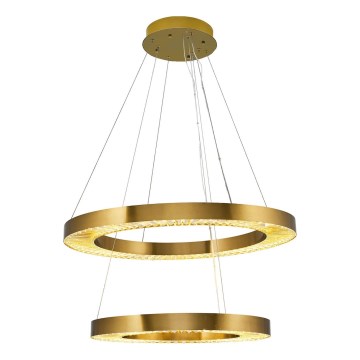Lampa wisząca LED JESI LED/140W/230V 3000K średnica 100 cm brązowa