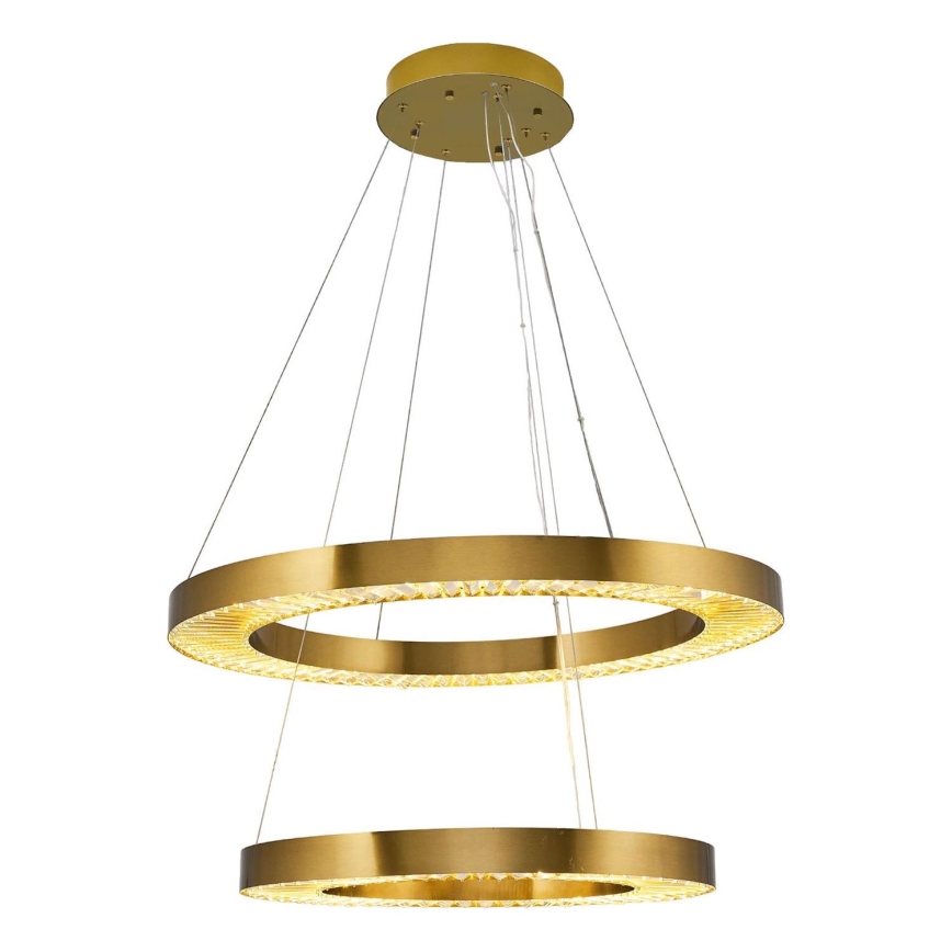 Lampa wisząca LED JESI LED/140W/230V 3000K średnica 100 cm brązowa