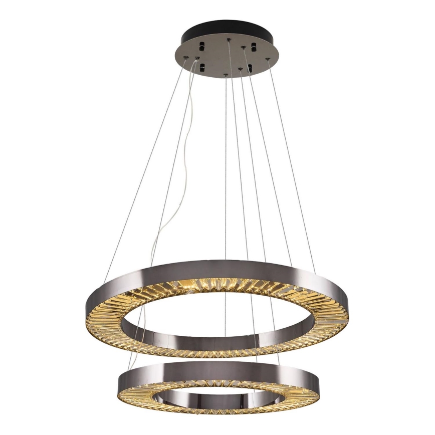 Lampa wisząca LED JESI LED/140W/230V 3000K średnica 100 cm srebrna