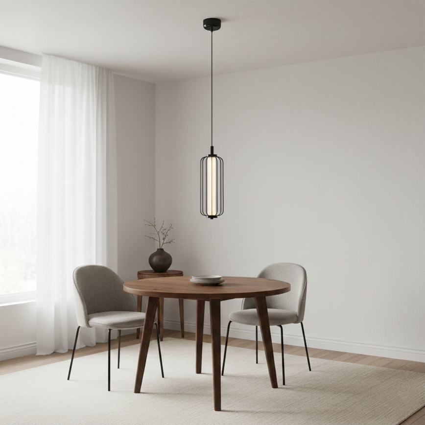 Lampa wisząca LED na lince BONNIE LED/15W/230V 3000K czarna