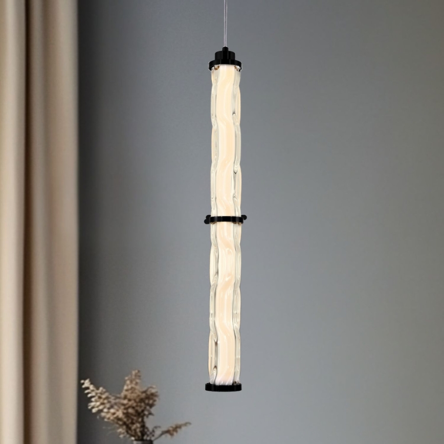 Lampa wisząca LED na lince CORTE LED/18W/230V czarna