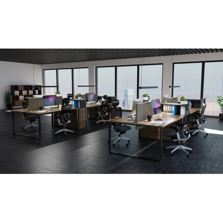 Lampa wisząca LED na lince LED/44W/230V 3000K 120 cm czarna