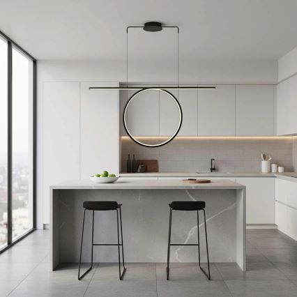 Lampa wisząca LED na lince ODETTA LED/42W/230V 4000K czarna