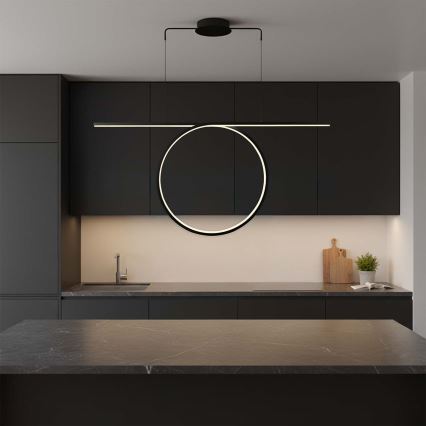 Lampa wisząca LED na lince ODETTA LED/42W/230V 4000K czarna