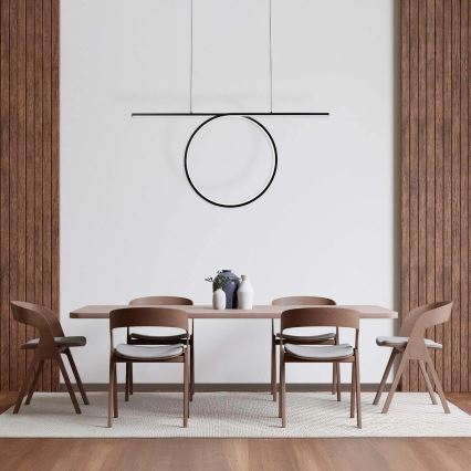 Lampa wisząca LED na lince ODETTA LED/42W/230V 4000K czarna