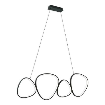 Lampa wisząca LED na lince PETRA LED/48W/230V 4000K czarna