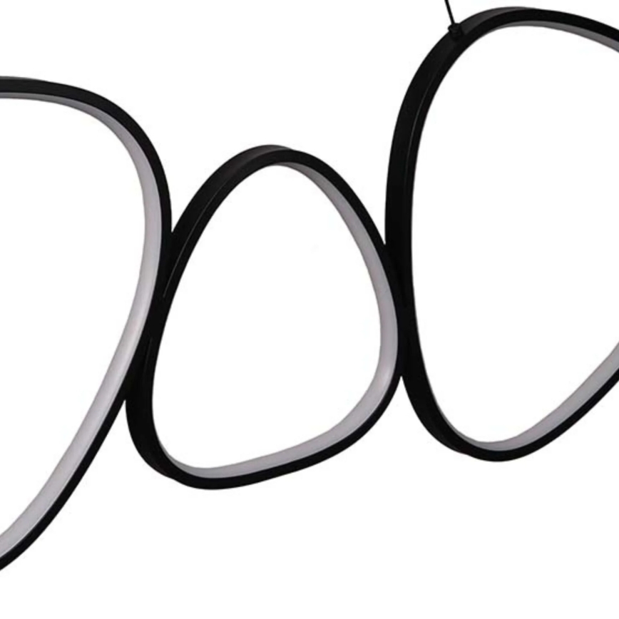 Lampa wisząca LED na lince PETRA LED/48W/230V 4000K czarna