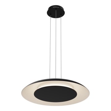 Lampa wisząca LED na lince PIATTINO LED/30W/230V 2700/3200/4000K śr. 40 cm czarna