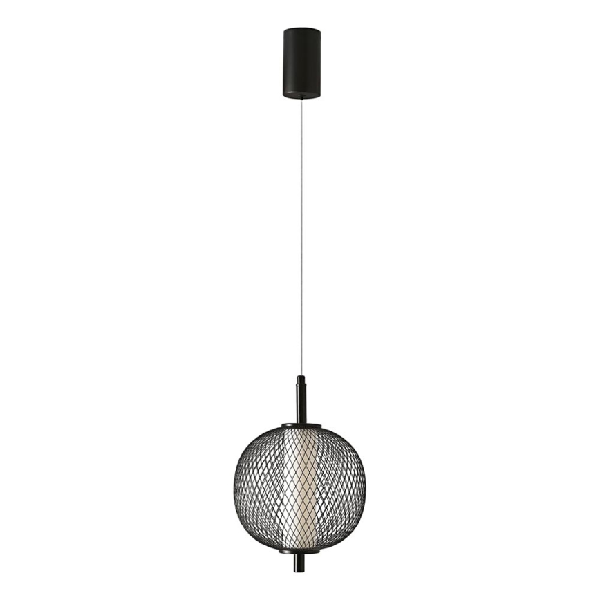 Lampa wisząca LED na lince PUMA LED/10W/230V Ø 20 cm czarna