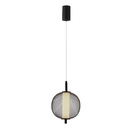 Lampa wisząca LED na lince PUMA LED/10W/230V Ø 20 cm czarna