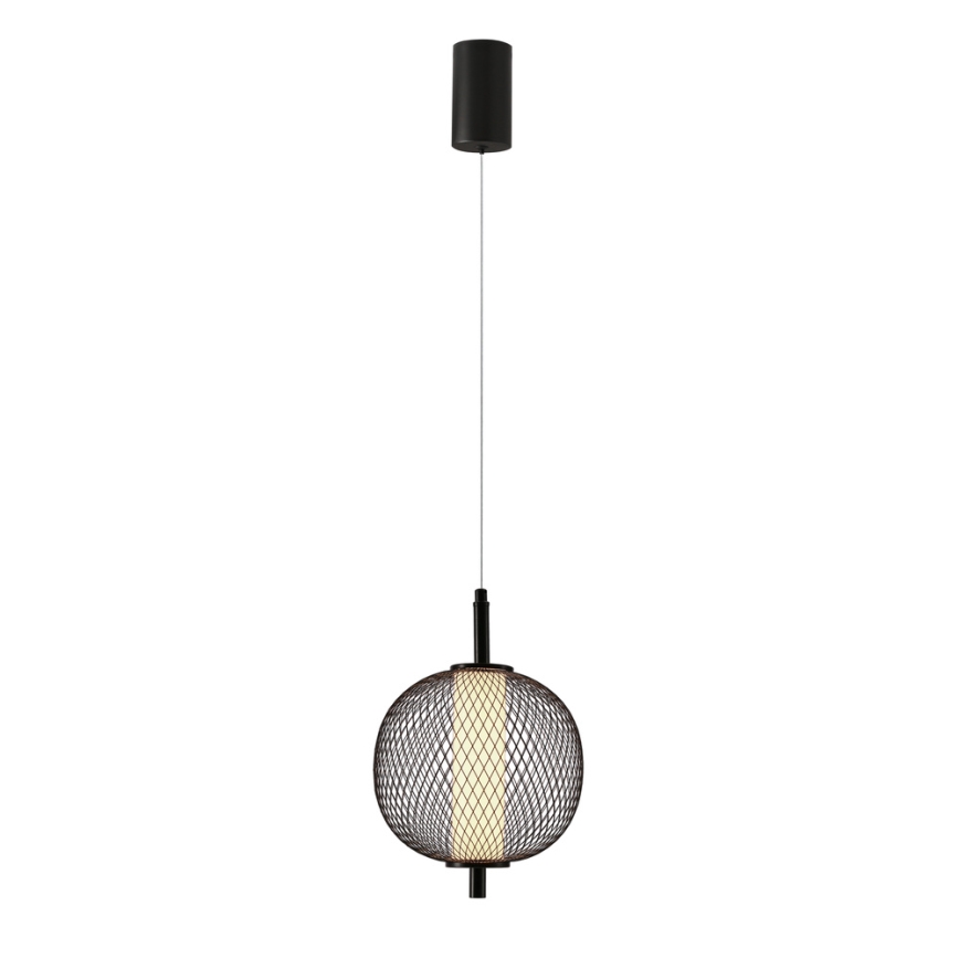 Lampa wisząca LED na lince PUMA LED/10W/230V Ø 20 cm czarna