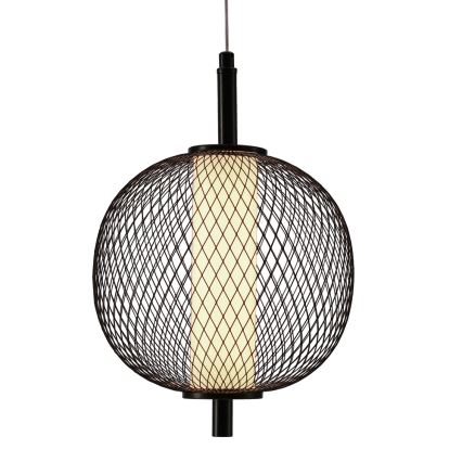 Lampa wisząca LED na lince PUMA LED/10W/230V Ø 20 cm czarna