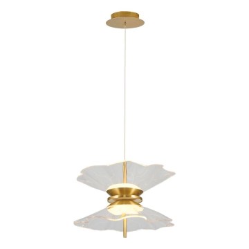 Lampa wisząca LED na przewodzie BUTTERFLY 2xLED/10W/230V 3000K złota