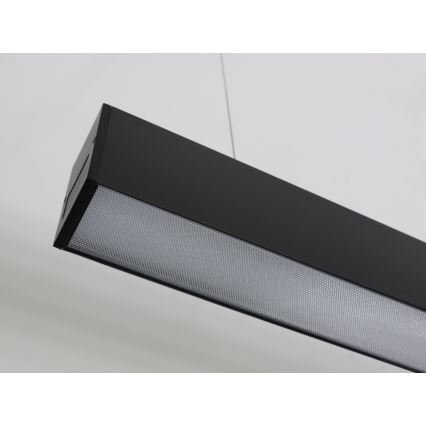 Lampa wisząca LED na przewodzie LED/55W/230V 3000/4000/6500K 120 cm czarna