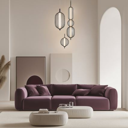 Lampa wisząca LED na przewodzie PUMA LED/15W/230V Ø 14 cm czarna