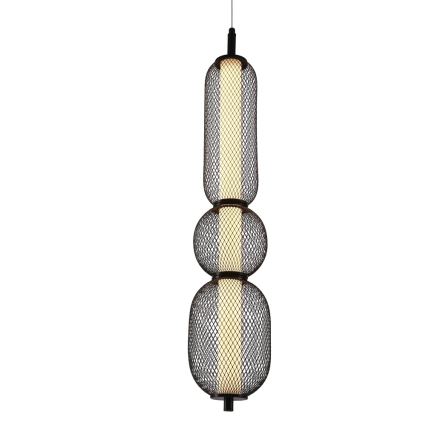 Lampa wisząca LED na przewodzie PUMA LED/15W/230V Ø 14 cm czarna