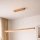 Lampa wisząca LED VERDE na linkach, 18 W, 230 V, 3000 K, 106 cm, dąb