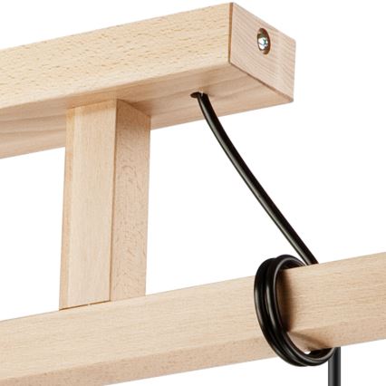 Lampa wisząca na linkach LEON 3xE27/60W/230V buk