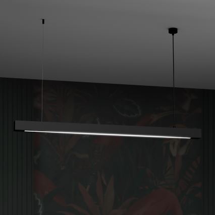 Lampa wisząca na linkach LUNGO T8 1xG13/18W/230V czarna