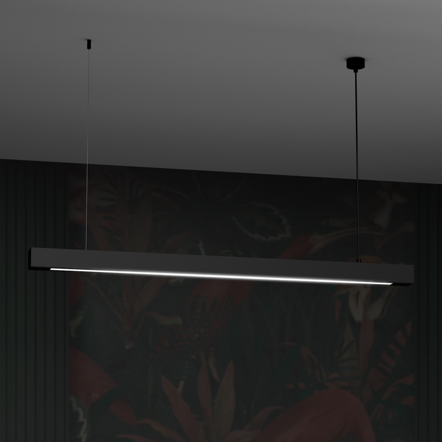 Lampa wisząca na linkach LUNGO T8 1xG13/18W/230V czarna