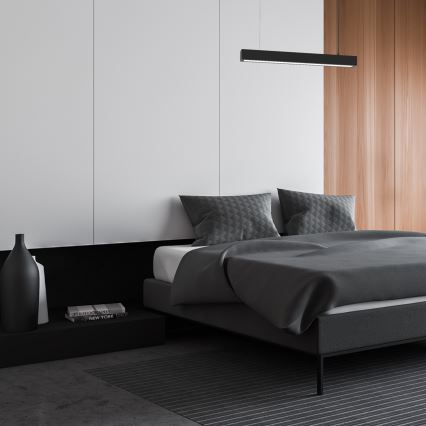 Lampa wisząca na linkach LUNGO T8 1xG13/9W/230V czarna