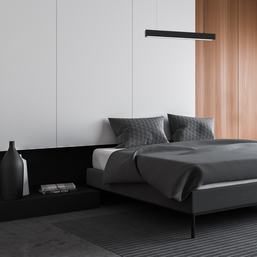 Lampa wisząca na linkach LUNGO T8 1xG13/9W/230V czarna