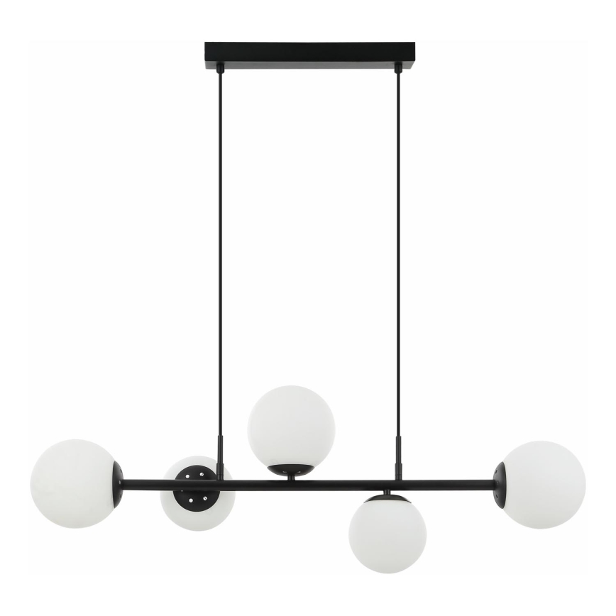 Lampa wisząca MADDIE 5xE14/5W/230V czarna