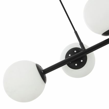 Lampa wisząca MADDIE 5xE14/5W/230V czarna