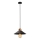 Lampa wisząca MANAVGAT 1xE27/40W/230V czarna/brązowa