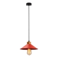 Lampa wisząca MANAVGAT 1xE27/40W/230V czerwona/brązowa