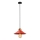 Lampa wisząca MANAVGAT 1xE27/40W/230V czerwona/brązowa